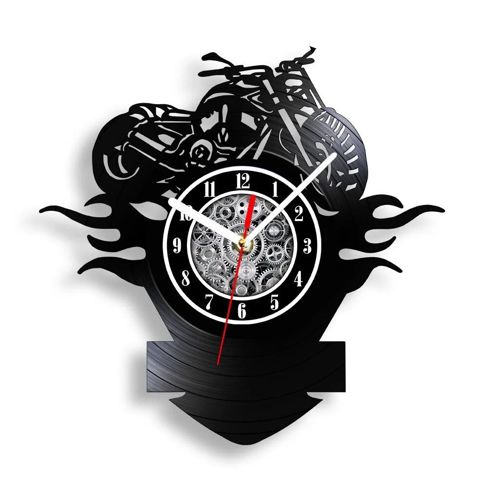 Reloj de pared de motocicleta<br> musculo americano Antre du Motard