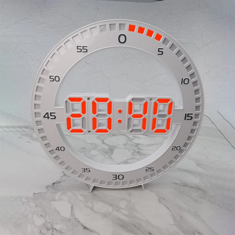 Reloj de pared de motocicleta Números rojos digitales Antre du Motard