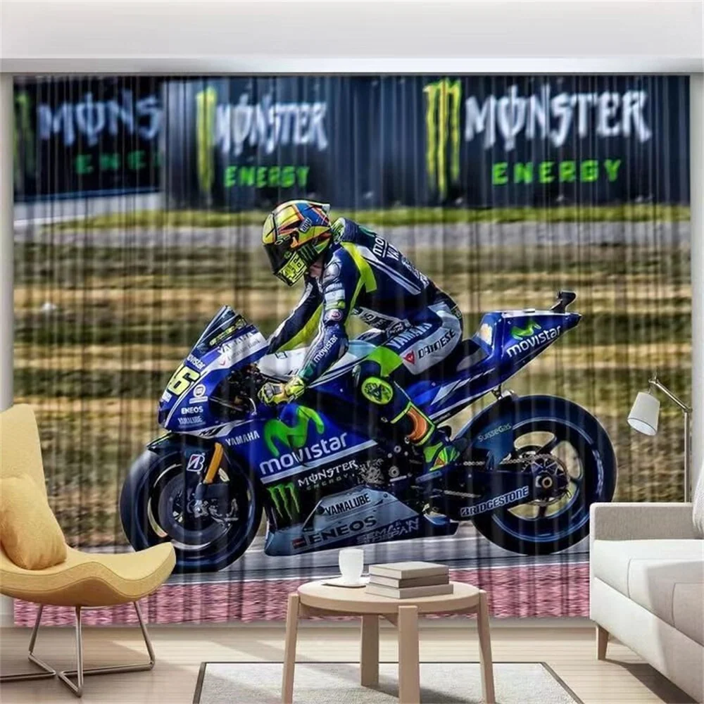 Telón de MotoGP yamaha rossi 46 Antre du Motard