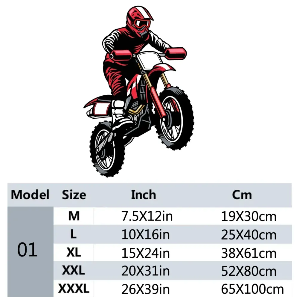 Vinilo decorativo cruz moto Antre du Motard
