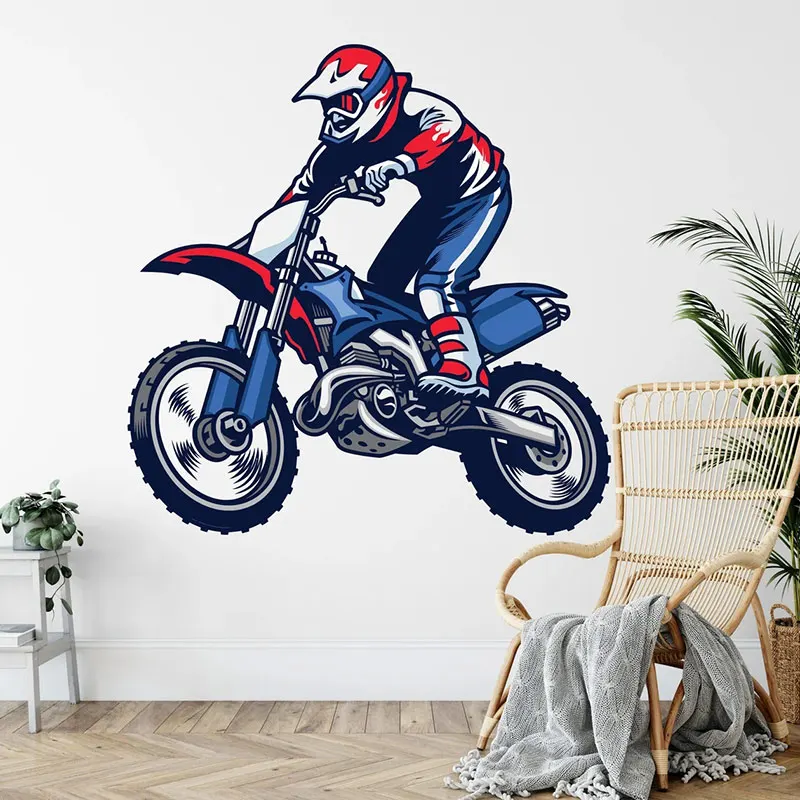 Vinilo decorativo cruz moto<br> Conductor de estilo libre Antre du Motard