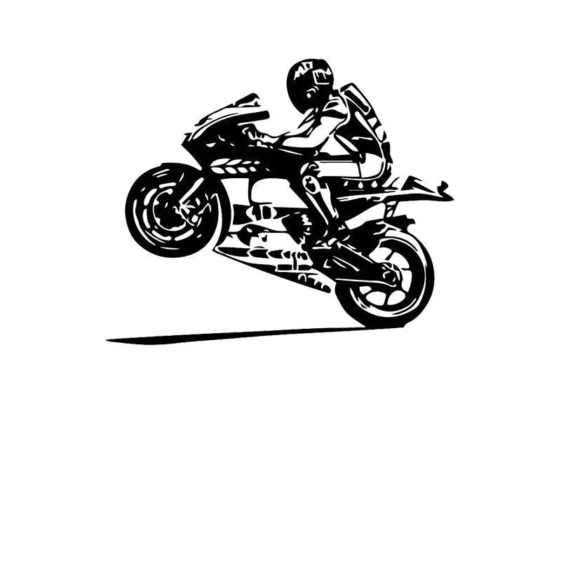 Vinilo decorativo moto sobre ruedas Antre du Motard