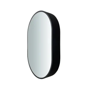 Botiquin Con Espejo Negro Mate 60x90x15cm - Aqualia