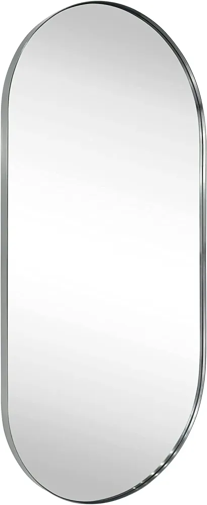 Espejo Ovalado 50X100cm Plateado - Aqualia Forth Valley