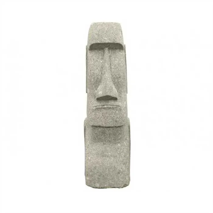 CABEZA MOAI DE PIEDRA NATURAL - 75CM Aquigarden