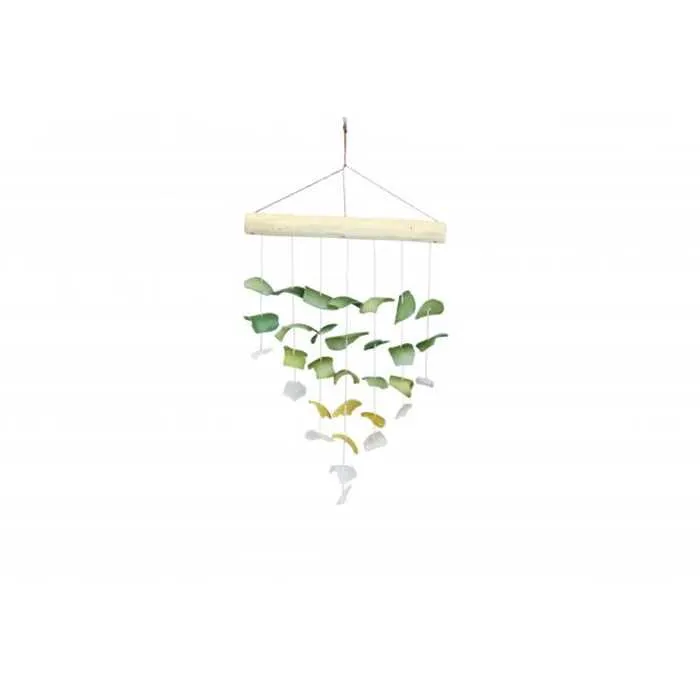 CAMPANA DE VIENTO DE VIDRIO COLGANTE EN PALILLO 4CM Aquigarden
