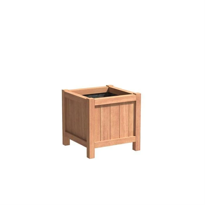 Jardinera en madera exótica - Valencia 0.6m x 0.6m x 0.6m Aquigarden