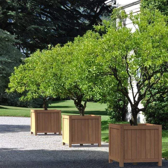 Jardinera en madera exótica - Valencia 0.6m x 0.6m x 0.6m Aquigarden