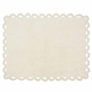 Alfombra Dormitorio Bebé Algodón 100% Lavable Versalles Aratextil Beige