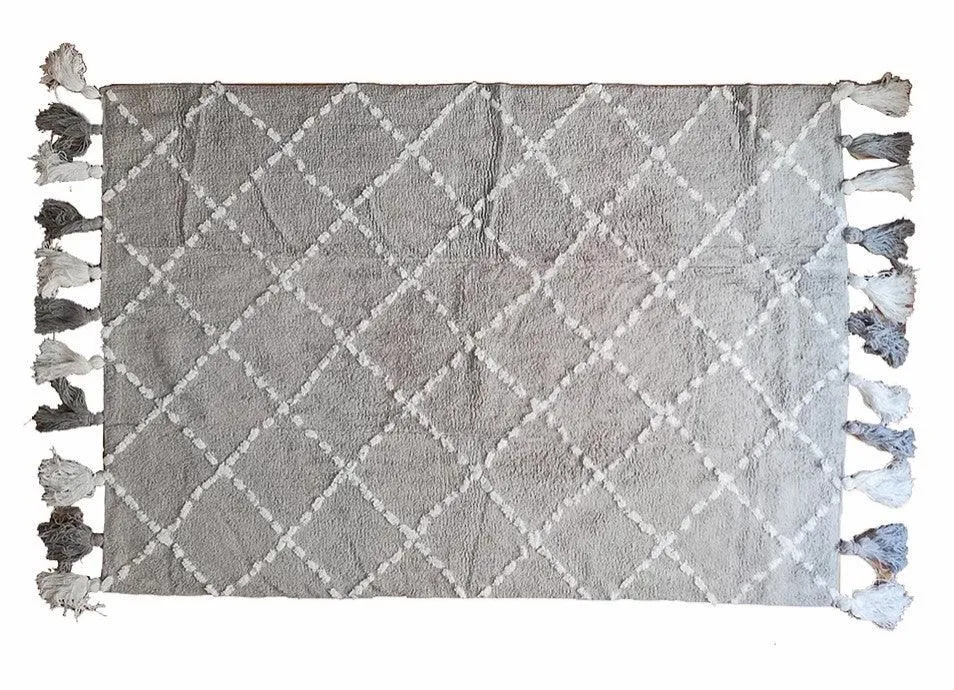 Alfombra Infantil Algodón 100% Lavable Baby Tanger Aratextil Gris