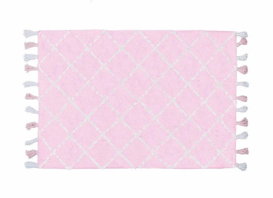 Alfombra Infantil Algodón 100% Lavable Baby Tanger Aratextil Rosa