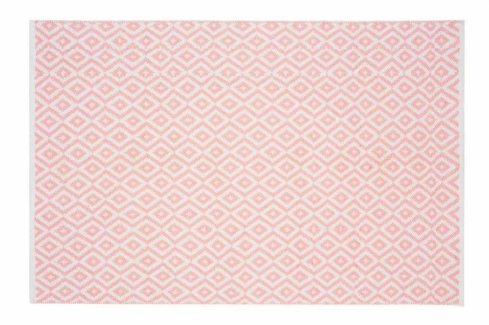 Alfombra Infantil Algodón 100% Lavable Trenzas Aratextil Rosa