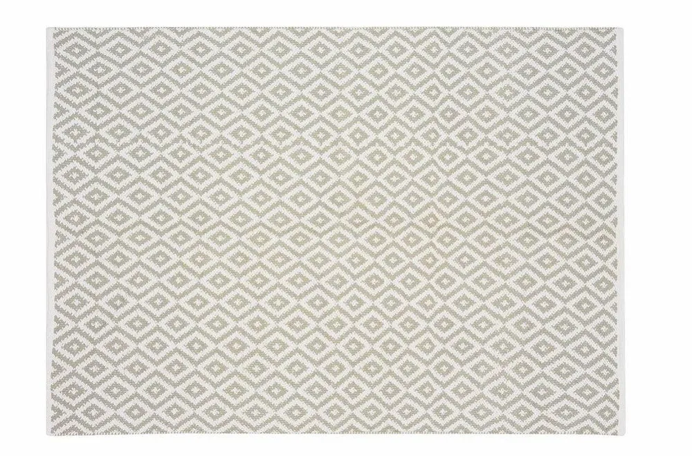 Alfombra Infantil Algodón 100% Lavable Trenzas Aratextil Gris