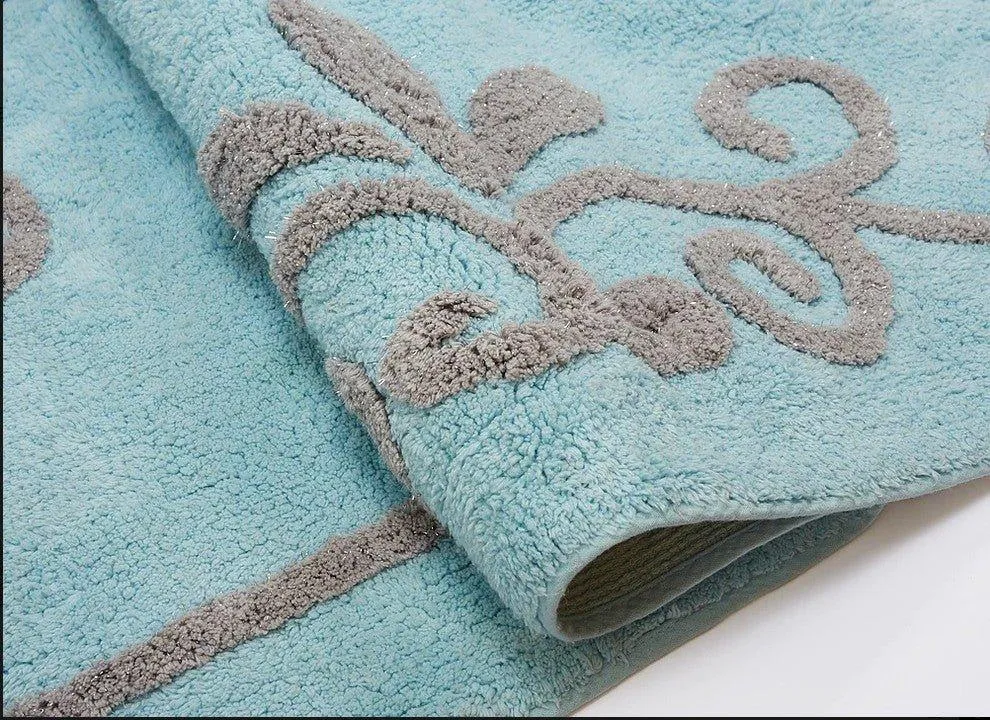 Alfombra Infantil Algodón 100% Lavable Viena Aratextil Azul