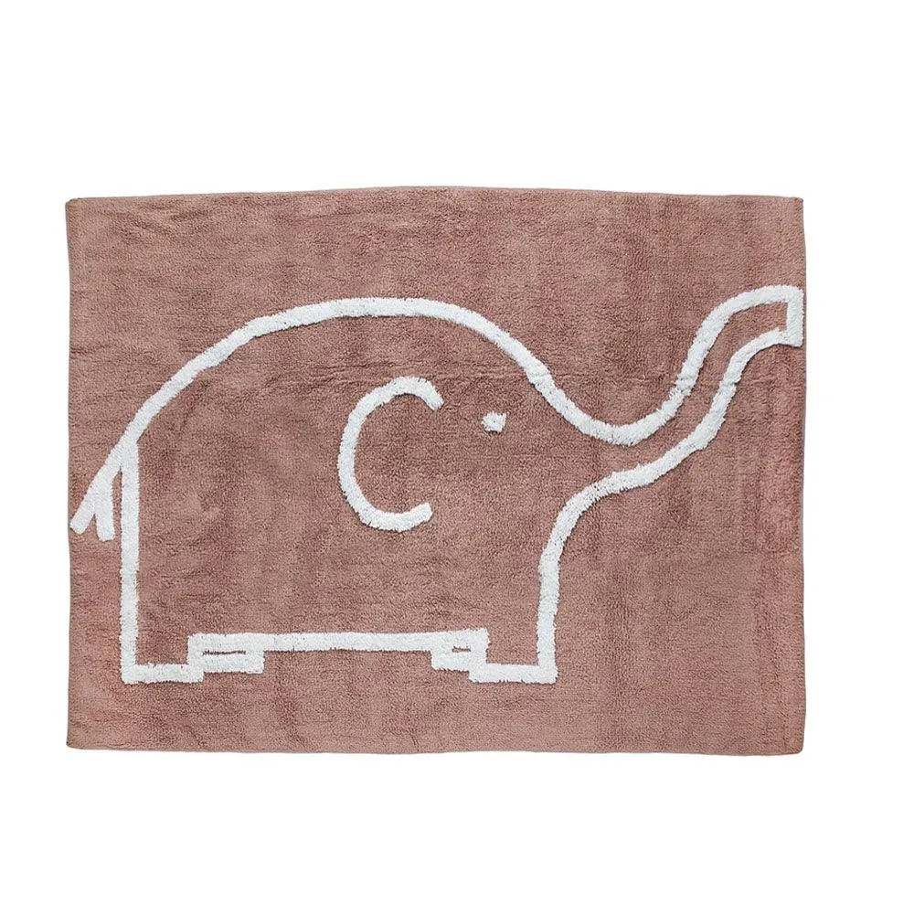 Alfombra Infantil Lavable Elefante Topo Aratextil