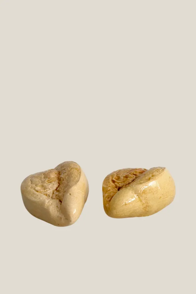 Mollete de pan réplica de cerámica esmaltada Armando Rueda