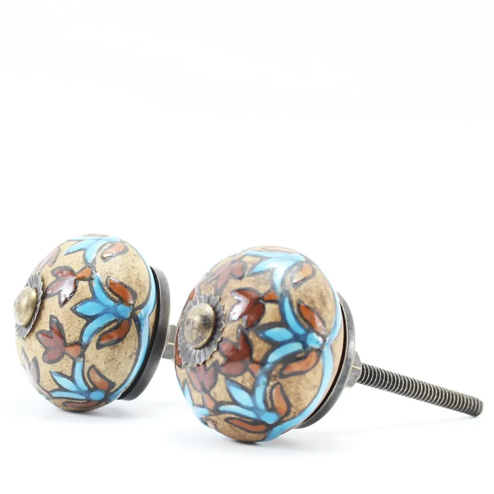 Pomos de Mueble Pintados Mano IX Arogya Earth
