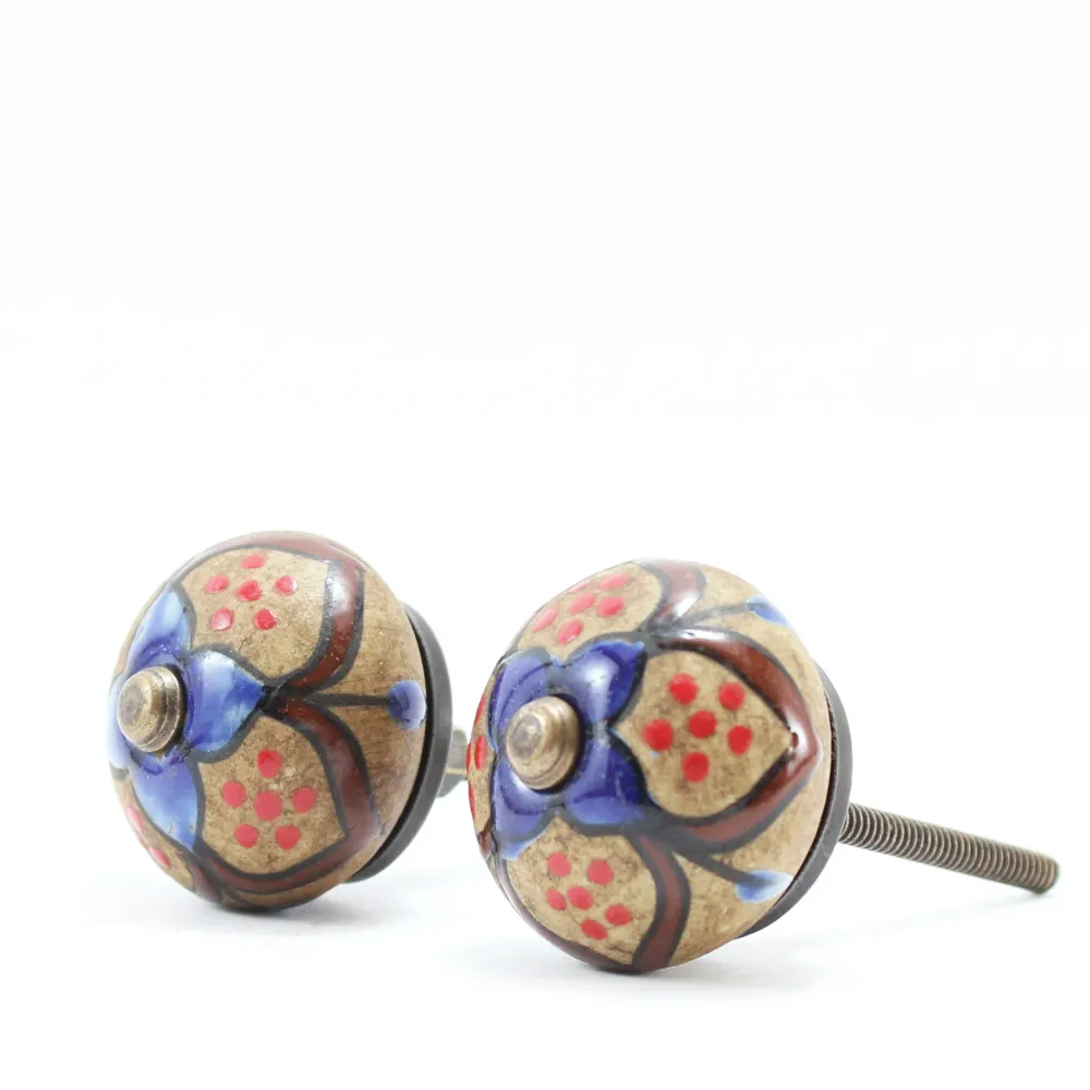 Pomos de Mueble Pintados Mano VIII Arogya Earth
