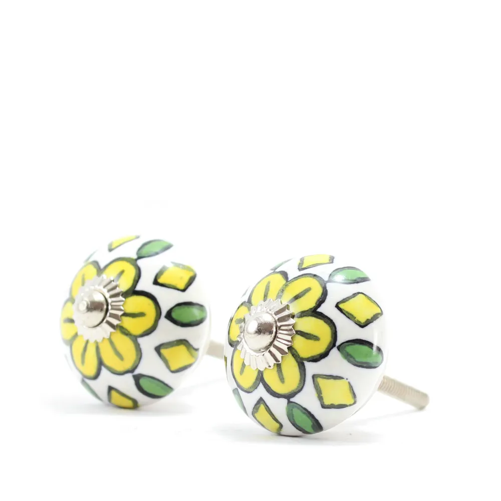 Pomos de Mueble Pintados Mano XVIII Arogya Earth