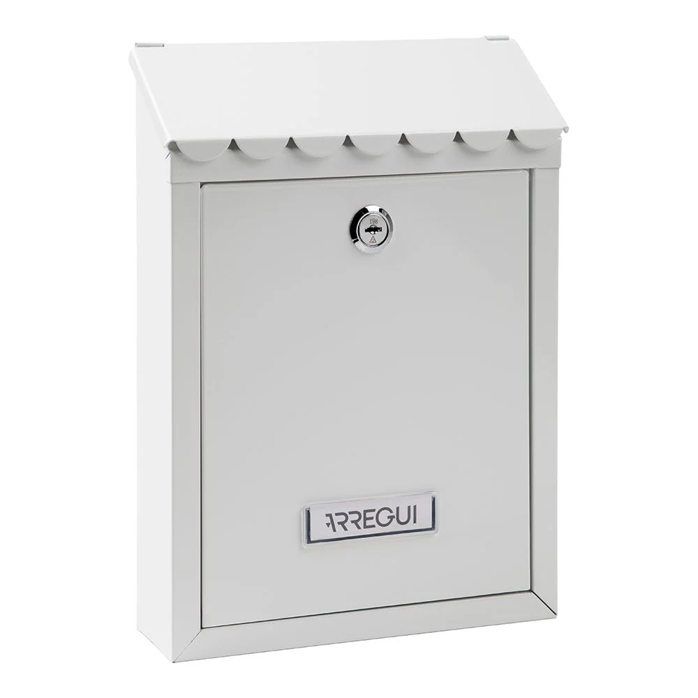BUZÓN INDIVIDUAL EXTERIOR, PEQUEÑO, CIVIC, ACERO, BLANCO, 21,6 x 8 x 30 cm ARREGUI