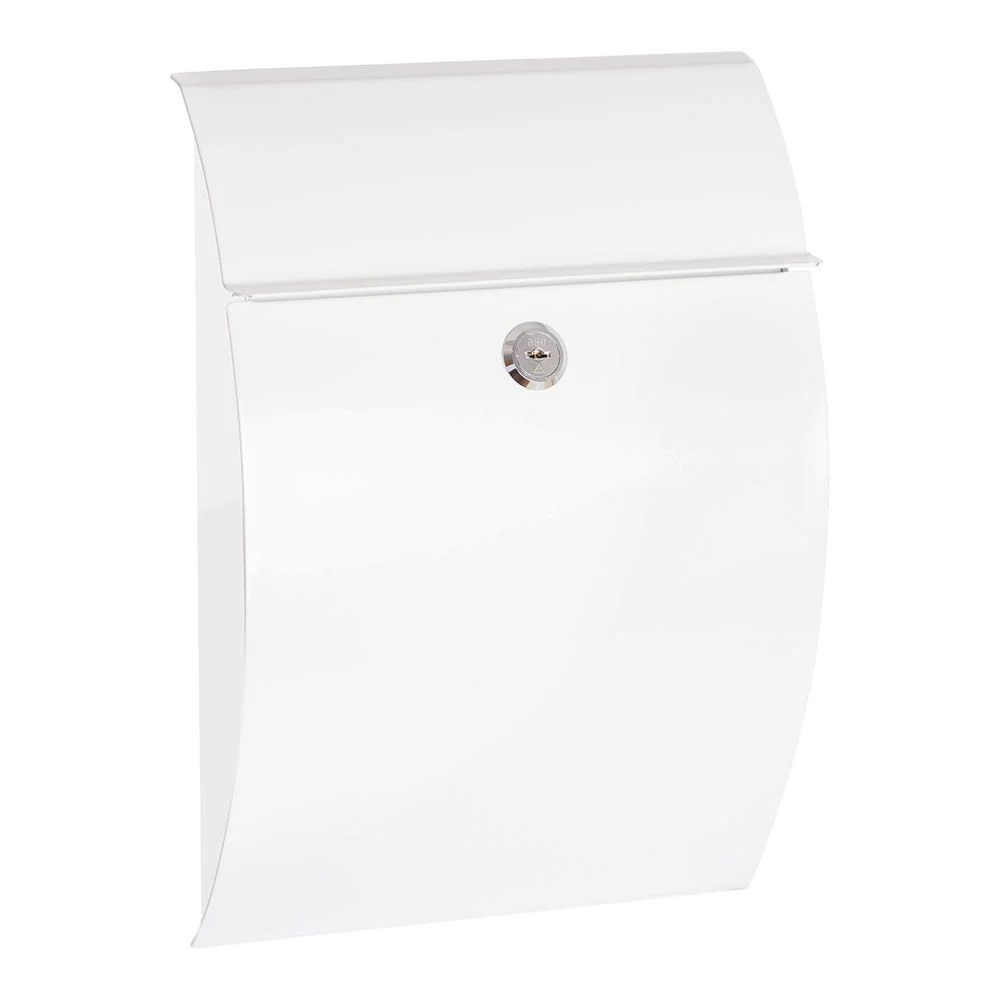 BUZÓN INDIVIDUAL EXTERIOR, PEQUEÑO, GALAN, ACERO, BLANCO, 21 x 7,5 x 29 cm ARREGUI