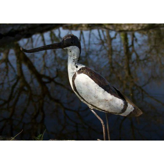 Avoceta - Pájaro decorativo en metal reciclado Arrosoir & Persil