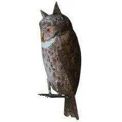 Búho chico - Pájaro decorativo en metal reciclado Arrosoir & Persil