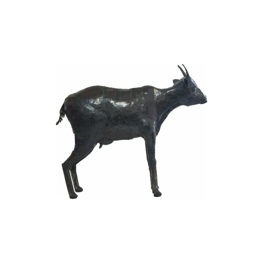 Cabra de pie - Animal decorativo en metal reciclado Arrosoir & Persil