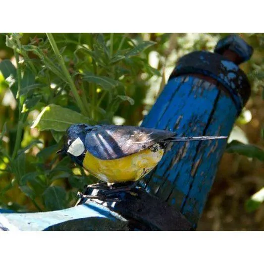 Carbonero - Pájaro decorativo en metal reciclado Arrosoir & Persil