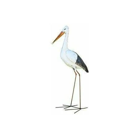 Cigüeñ - Pájaro decorativo en metal reciclado Arrosoir & Persil