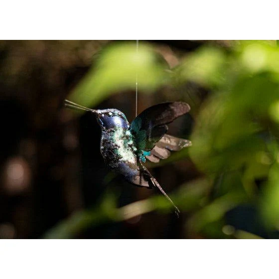 Colibrí - Pájaro decorativo en metal reciclado Arrosoir & Persil