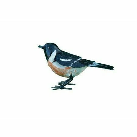 Collalba pastor - Pájaro decorativo de metal reciclado Arrosoir & Persil