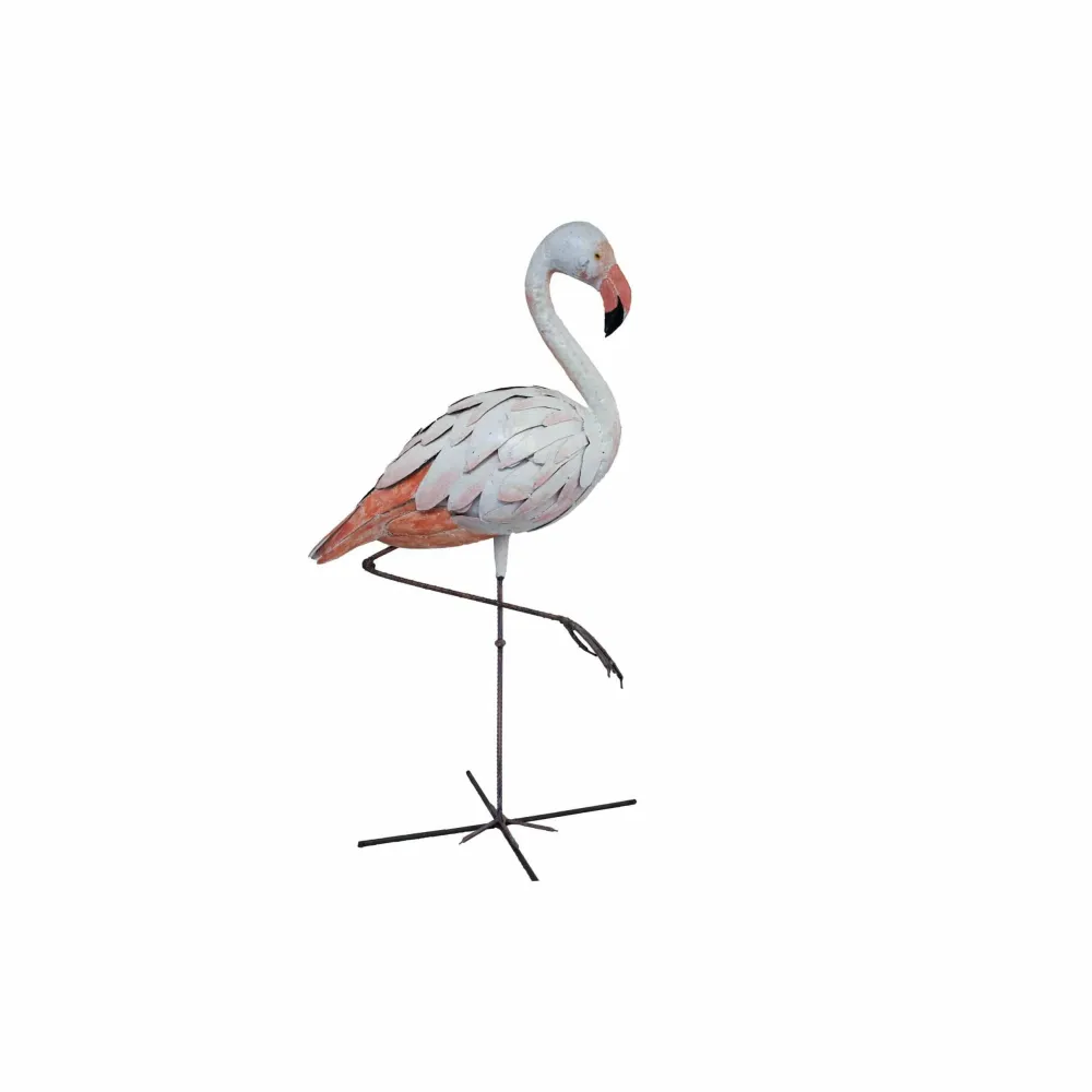 Flamenco veleta - Pájaro decorativo en metal reciclado Arrosoir & Persil