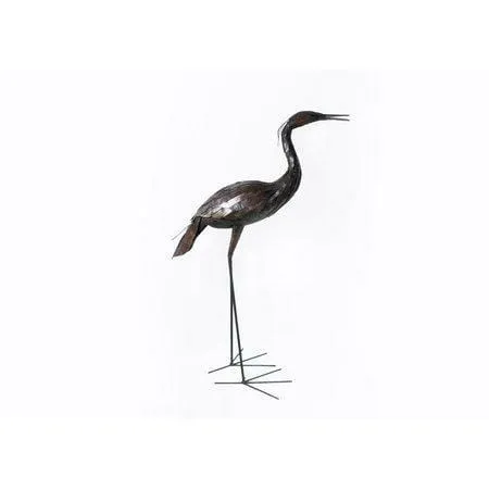 Garza - Pájaro decorativo en metal reciclado Arrosoir & Persil