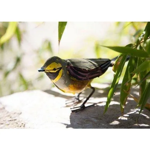 Gorrión zizi - Pájaro decorativo de metal reciclado Arrosoir & Persil