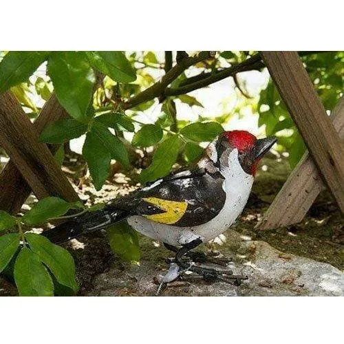 Jilguero elegante - Pájaro decorativo en metal reciclado Arrosoir & Persil