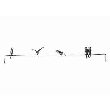 Línea 5 golondrinas - Pájaro decorativo en metal reciclado Arrosoir & Persil