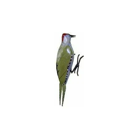 Pico verde para fijar - Pájaro decorativo en metal reciclado Arrosoir & Persil