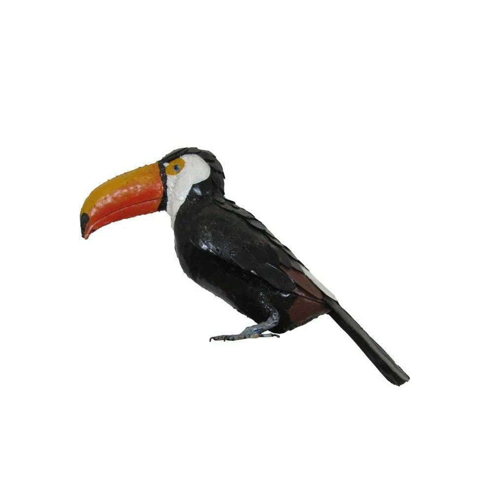 Tucán - Pájaro decorativo en metal reciclado Arrosoir & Persil