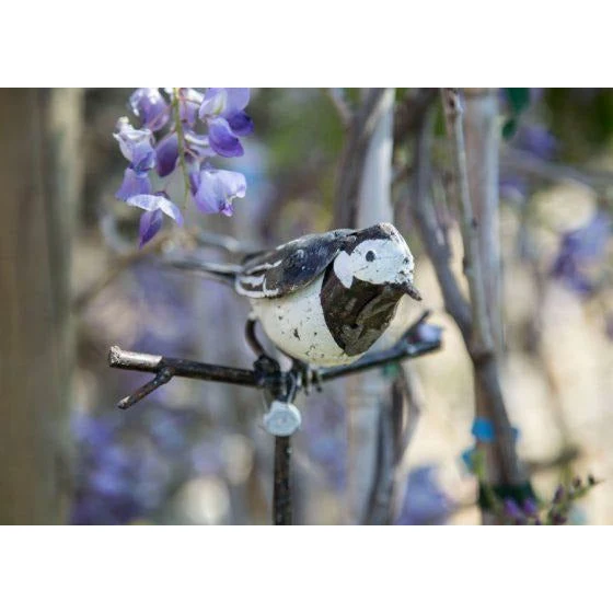 Tutor Lavandera - Pájaro decorativo en metal reciclado Arrosoir & Persil