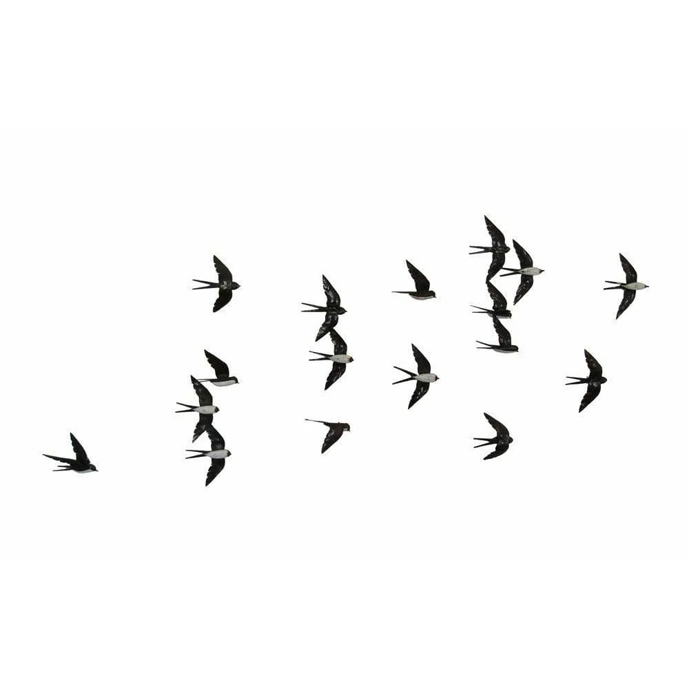 Vuelo de golondrinas - Pájaros decorativos en metal reciclado Arrosoir & Persil