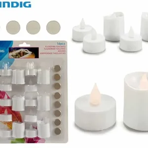 Juego 16 velas de té con pilas ARTE REGAL
