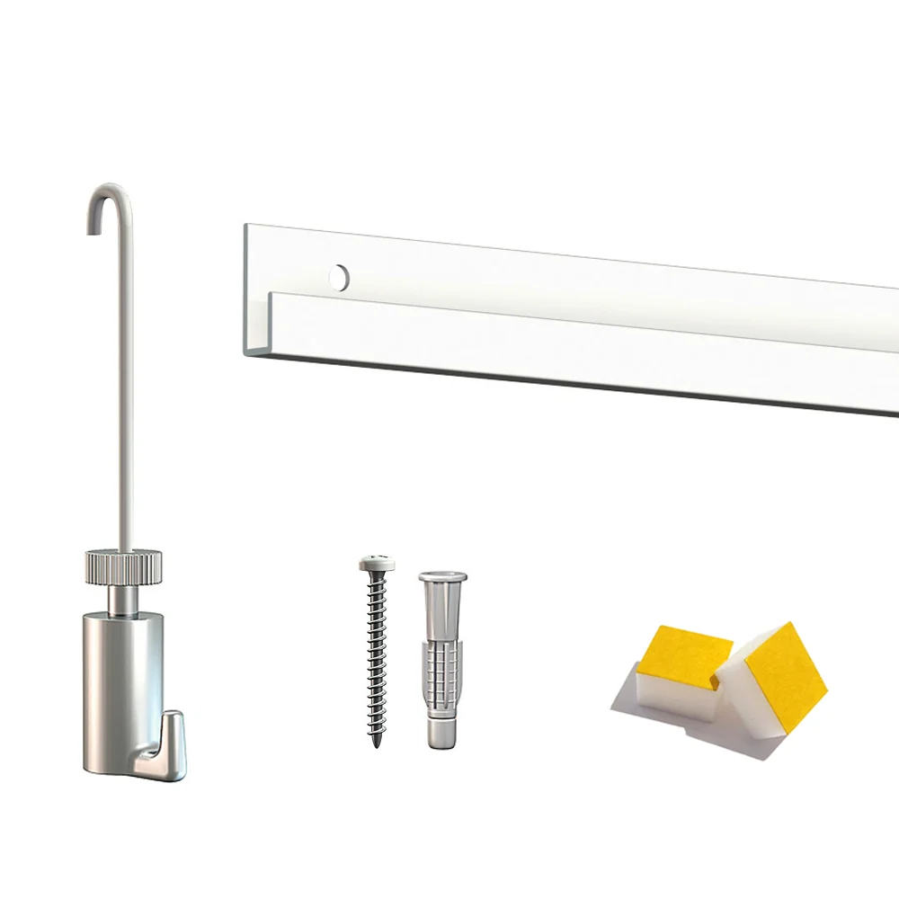 Riel para cuadros Artiteq Classic PREMIUM con varillas - Kit para colgar cuadros