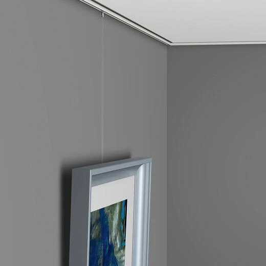 Riel superior para cuadros de techo - Riel para cuadros de techo Artiteq Blanco