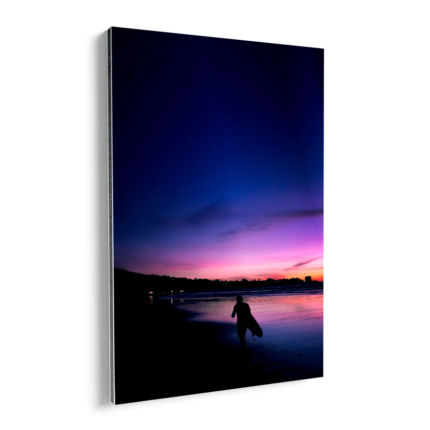 Atardecer de Colores en la Playa Poster