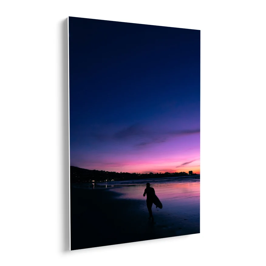 Atardecer de Colores en la Playa Poster