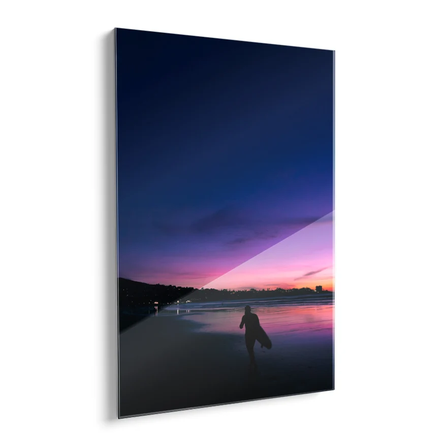 Atardecer de Colores en la Playa Poster
