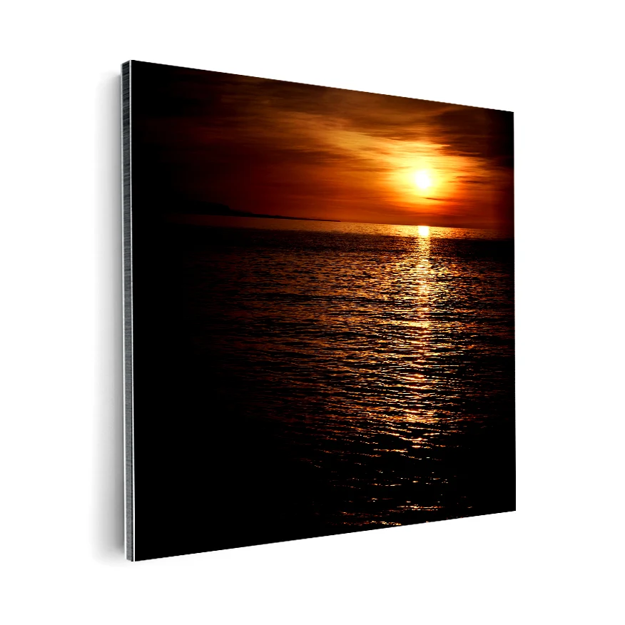 Atardecer en el mar Poster