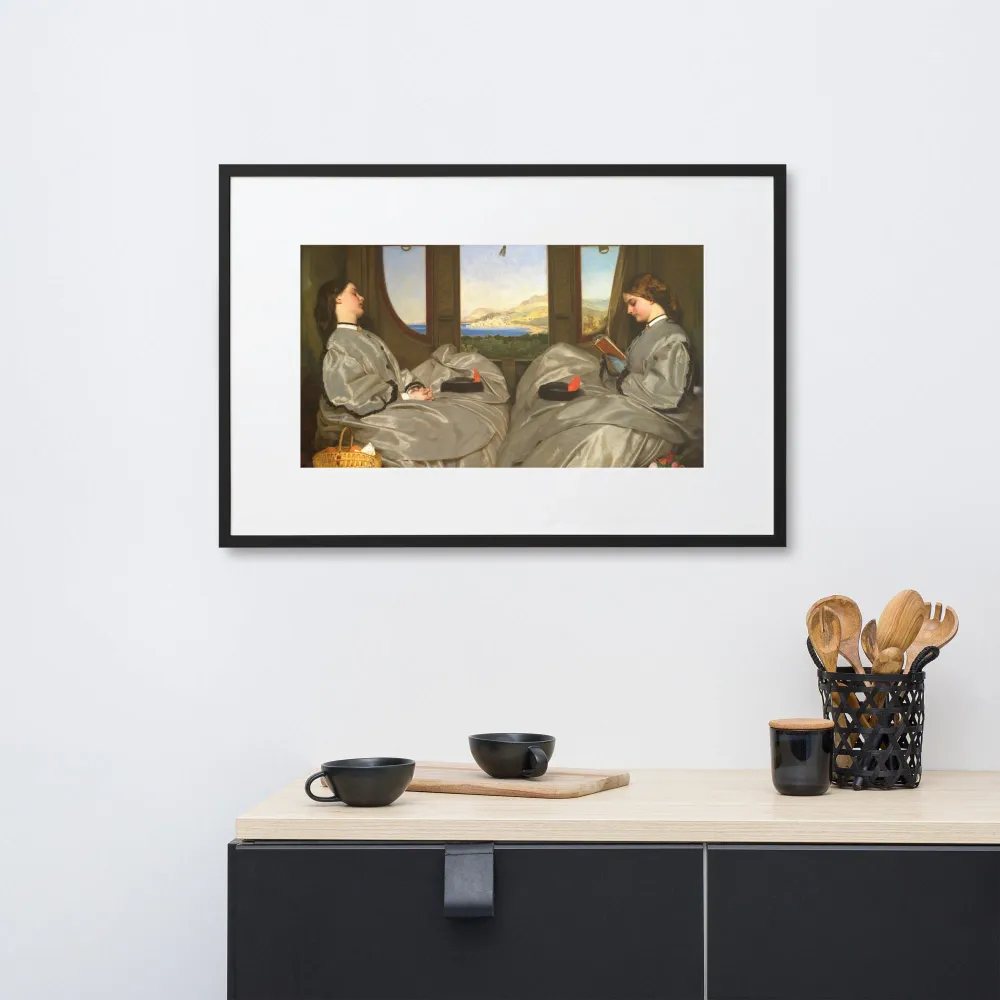 Póster con Passepartout - Augustus Leopold Egg, Los compañeros de viaje Negro