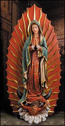 Estatua de la Iglesia de Nuestra Señora de Guadalupe de 48" Avalon Gallery